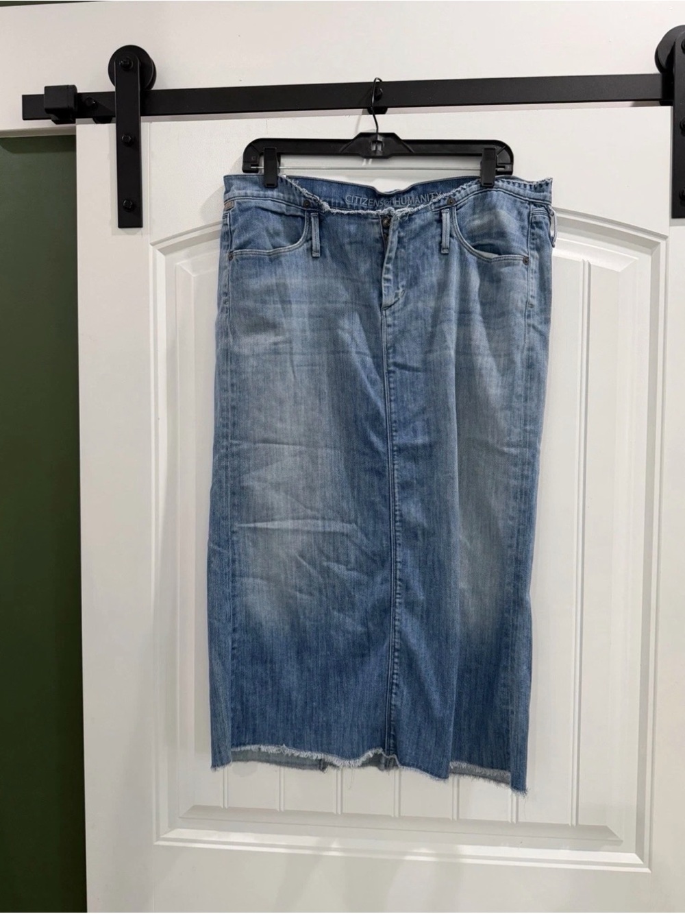 Citizens Of Humanity Light Blue Straight Denim Skirt Womens size 32